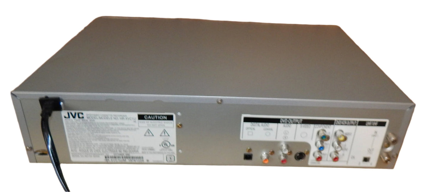 JVC HR-XVC1U DVD VCR Combo with Remote Cables and Hdmi Adapter