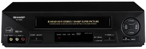 Sharp VC-H820U 4 Head Hi Fi VHS VCR Vhs Player w/ Remote and Cables