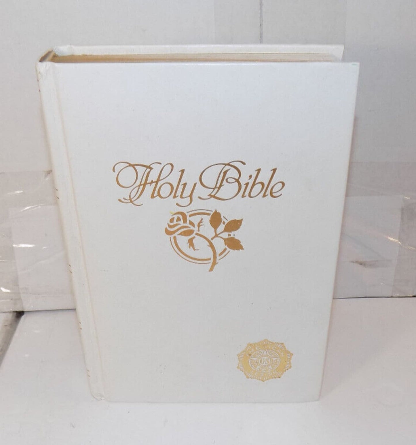 1987 Vintage HOLY BIBLE Our Treasured Memories New American Bible NAB Leather