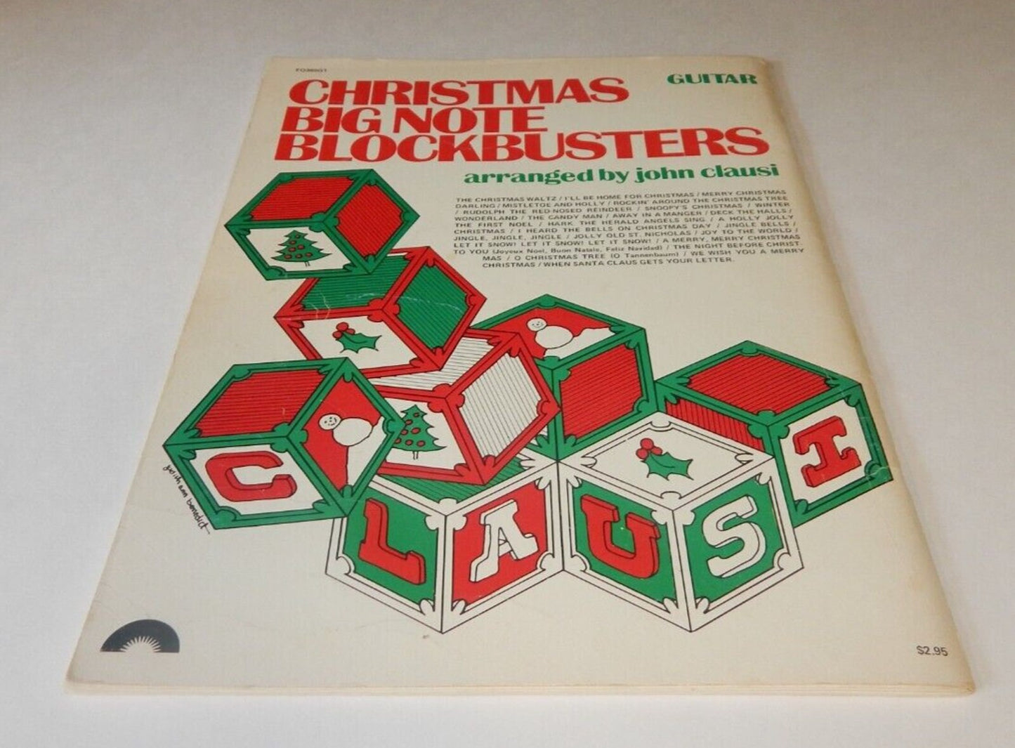 Christmas Big Note Blockbuster Guitar Chords Vocal Music Book John Clausi 1974