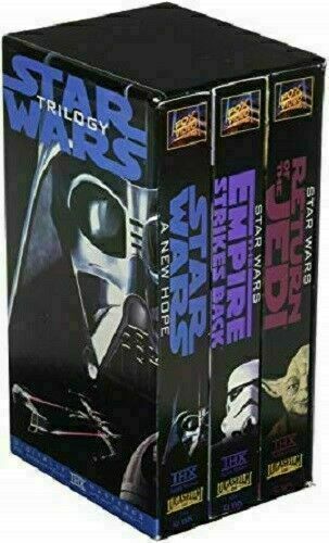Star Wars Trilogy VHS 3 Tape Box Set 1995 Used
