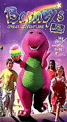 Barney's Great Adventure The Movie VHS 1998 Purple Clamshell