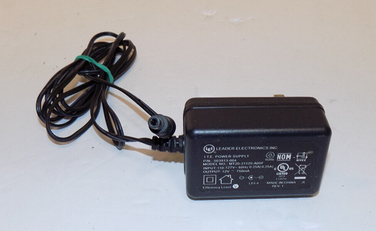 Leader Electronics I.T.E. Power Adapter PN 503913-004 12V 750mA