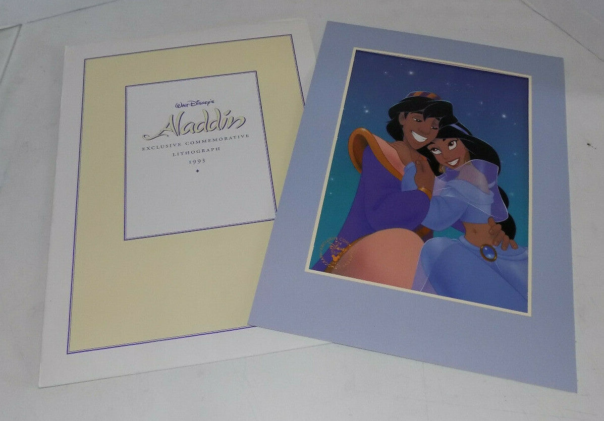 Disney's Aladdin Exclusive Commemorative Lithograph 1993