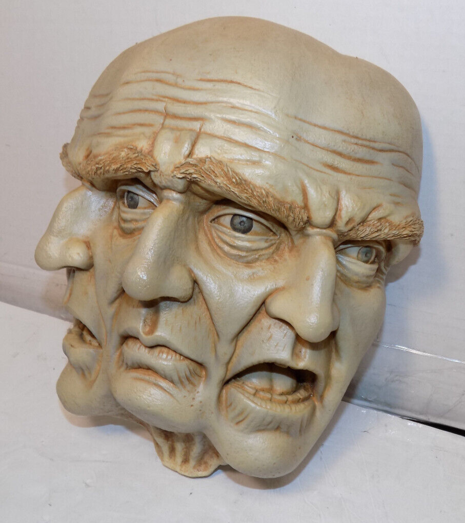 Toscano Faces Of A Nightmare Gothic Wall Sculpture Old Man