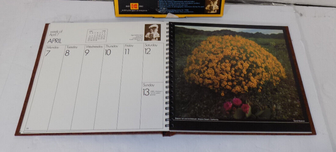 1980 Kodak Centennial Desk Calendar 1880-1980 120 Pages With Pictures