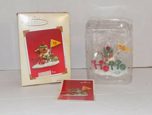 Hallmark Keepsake Gopher Par Christmas Golfing Golfer Ornament 