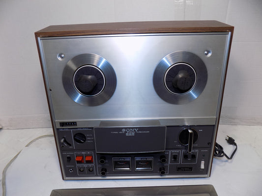 SONY TC-366 Reel To Reel Tape Deck with Plastic Cover for Parts/Repair