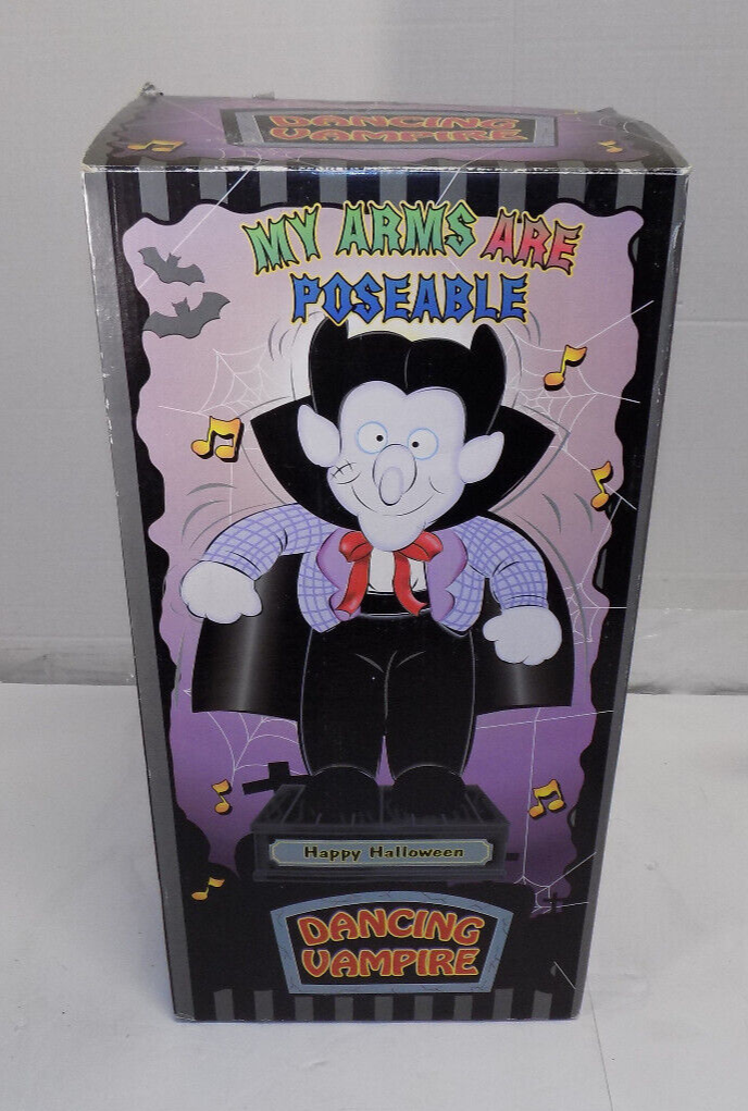 TLToys Animated 15 Inch Singing Dancing Vampire Happy Halloween Sound Activated