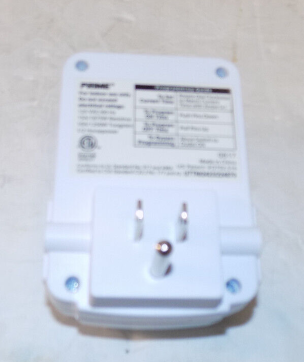 Prime 24-Hour Indoor Timer Electrical Plug In with 2 Outlets #UTTNI2423/224879