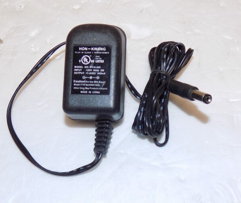 Hon-Kwang D116-200 5w 11.6VDC AC Power Adapter 120V