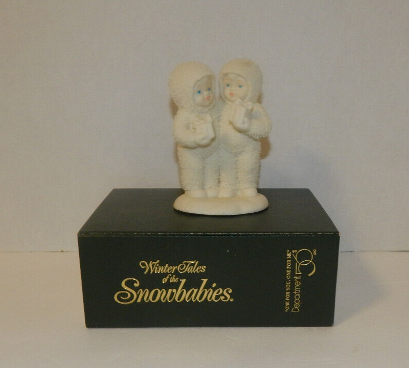 Snowbabies One For You One For Me Christmas Figurine Department 56 1997