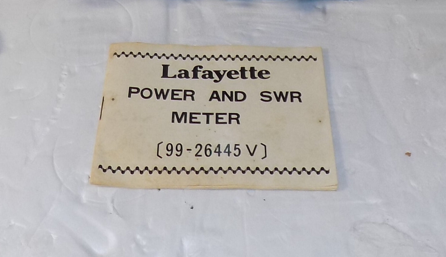 Lafayette Power & SWR Meter Model 99-26445V 27 MHz