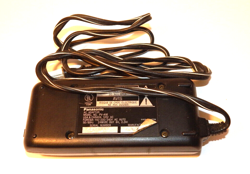 Genuine OEM Panasonic PV-A16 Video AC Adapter Camcorder Battery Charger