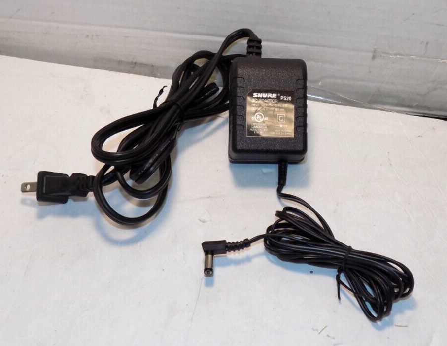SHURE PS20 8W AC Adapter Power Supply for Mixer Models 200M FP22 FP33