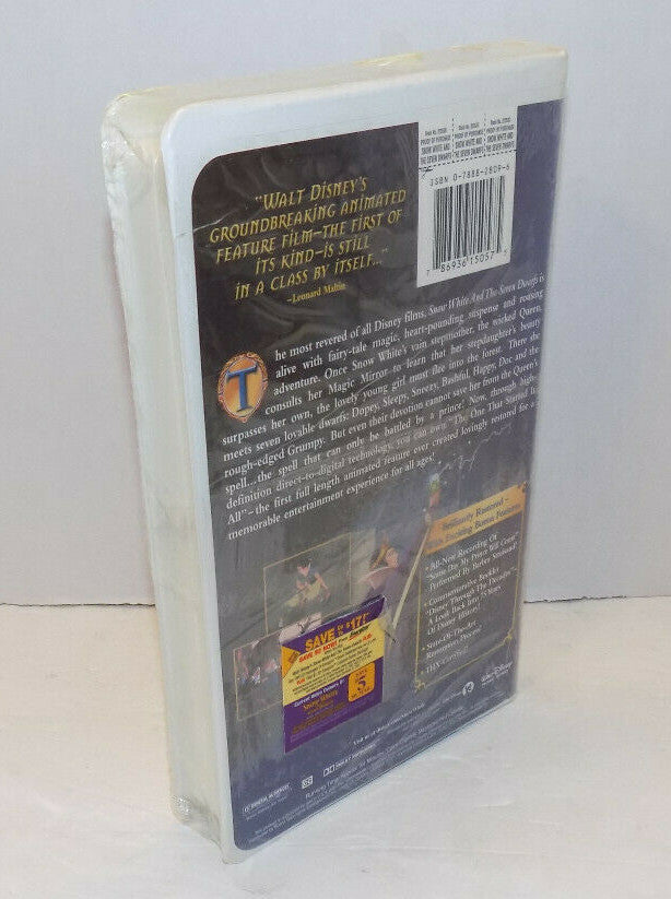 Walt Disney's Snow White And The Seven Dwarfs Platinum Edition VHS New Sealed