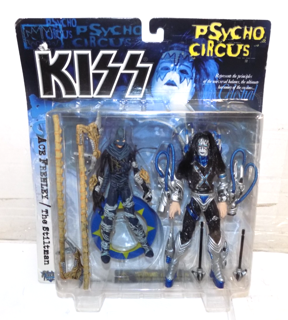 KISS Psycho Circus Ace Frehley with The Stiltman Ultra Action Figures 50110 1988