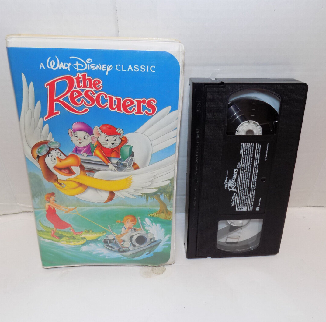A Walt Disney Classic The Rescuers Black Diamond Edition VHS 1992 #1399