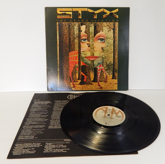 STYX The Grand Illusion Vinyl Record LP 1977 G+