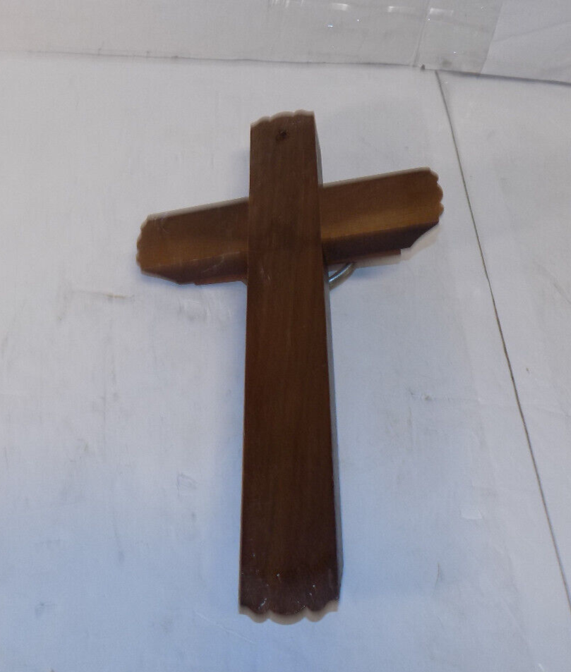 Vintage Jesus Christ Last Rites Wooden Crucifix