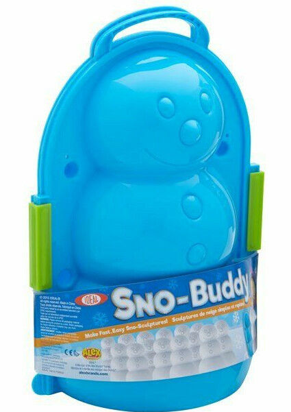 Ideal Sno-Buddy Snowman Easy Mold Snow Sculpture Maker Blue New 