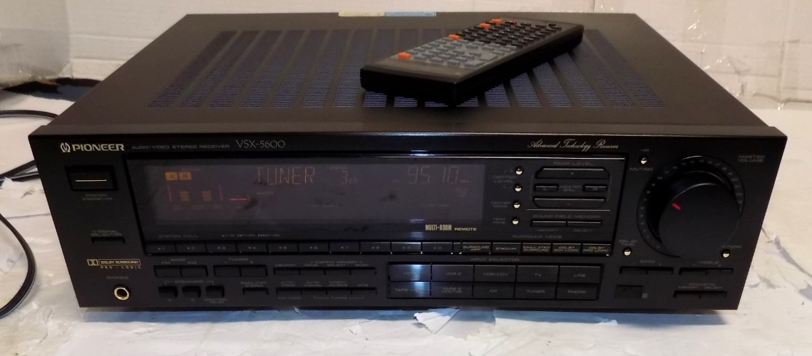 Pioneer VSX-5600 Audio Video Stereo Receiver Dolby Phono Input Bundle