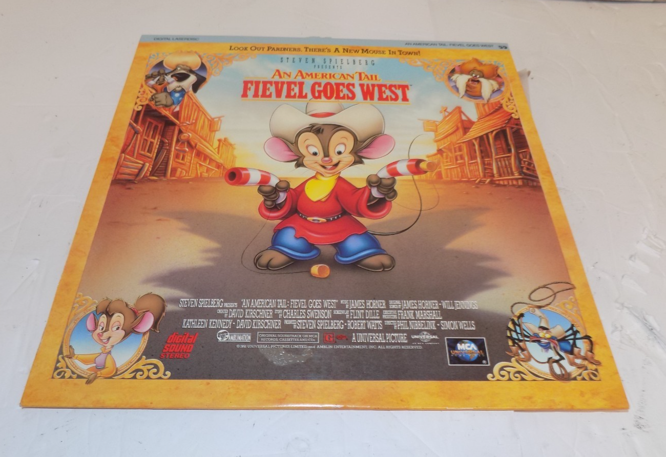 An American Tail Fievel Goes West LaserDisc LD Movie