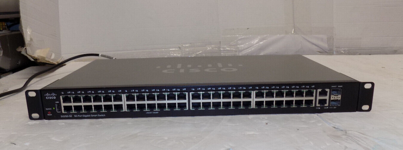 Cisco 50-Port Gigabit Smart Switch Model SG250-50