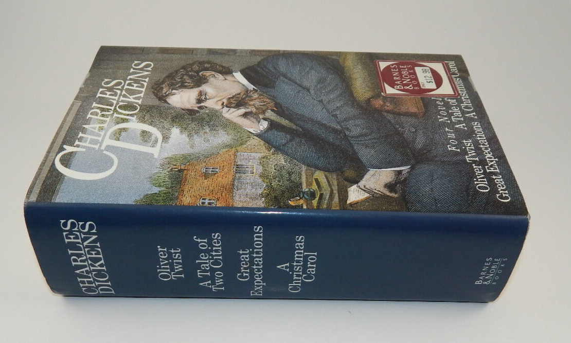 Charles Dickens Four Novels 1992 HC DJ Barnes Noble Edition