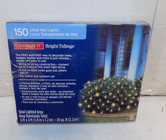 NEW!  150-Count Clear Incandescent Net Lights, 24 sq. ft.,