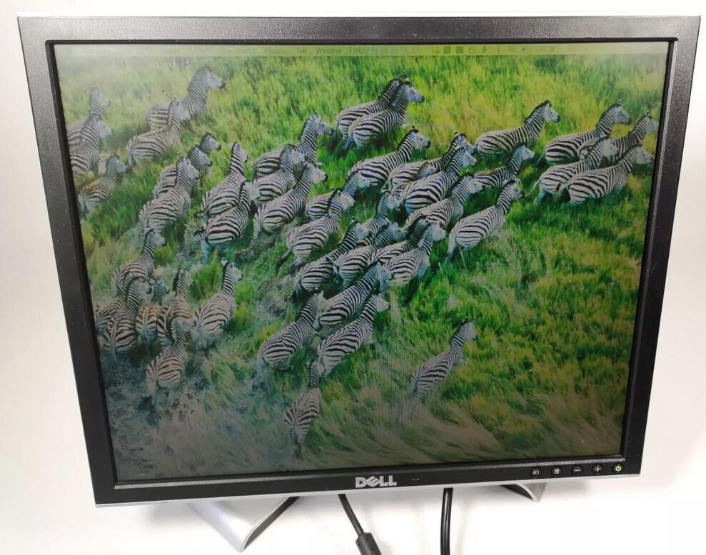 Dell 1907FPC 1280x1024 Rotating 19" Monitor With Stand , VGA Cable & Power Cord