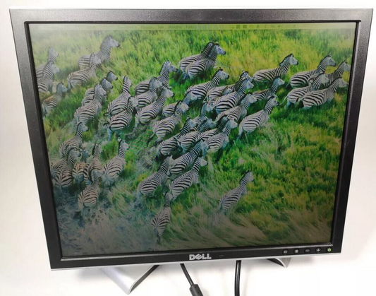 Dell 1907FPC 1280x1024 Rotating 19" Monitor With Stand , VGA Cable & Power Cord