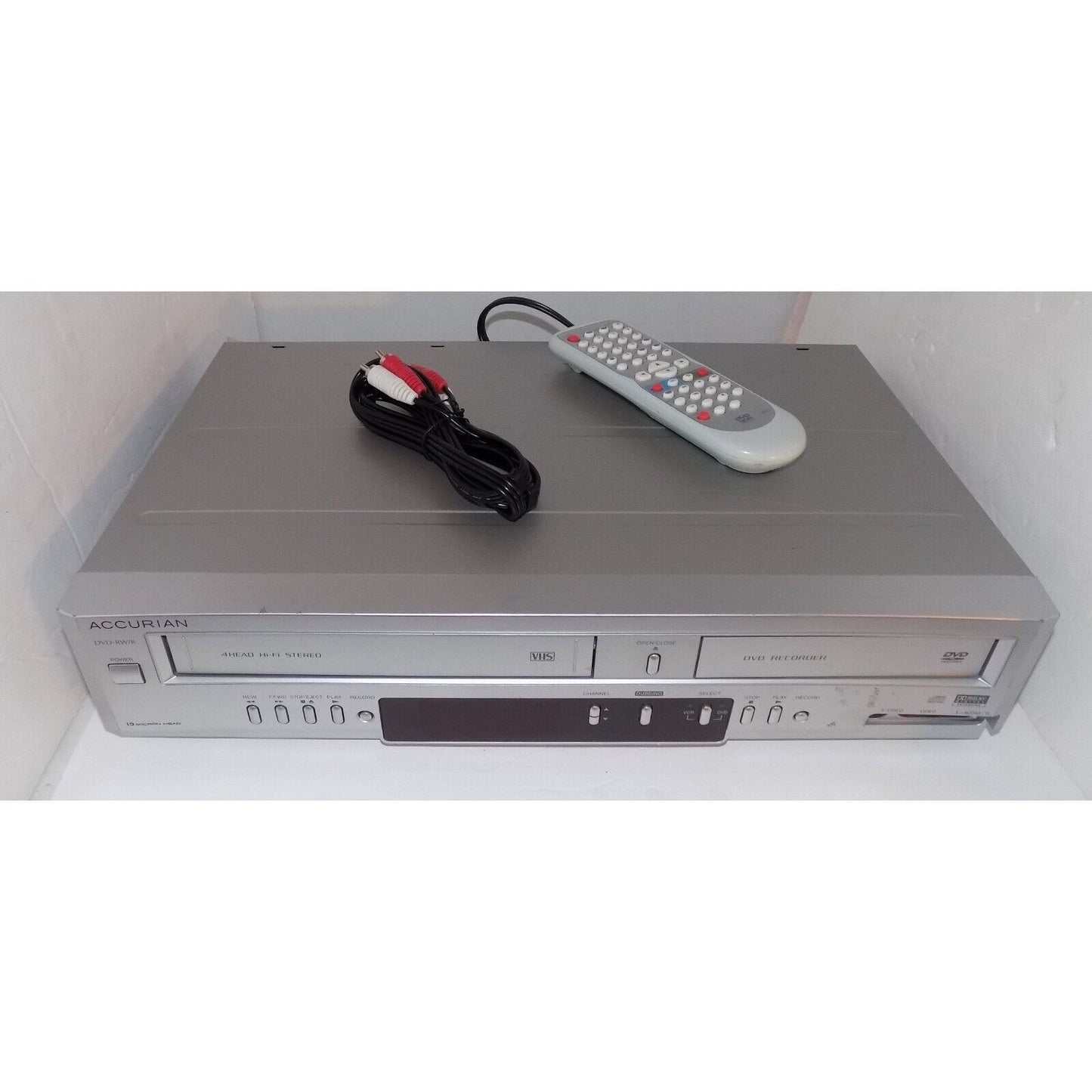 Funai Accurian Adr-0106 DVD Recorder VCR Combo Vhs to Dvd Dubbing with Remote