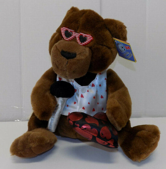 The Petting Zoo Love Me Tender Valentine's Singing Teddy Bear