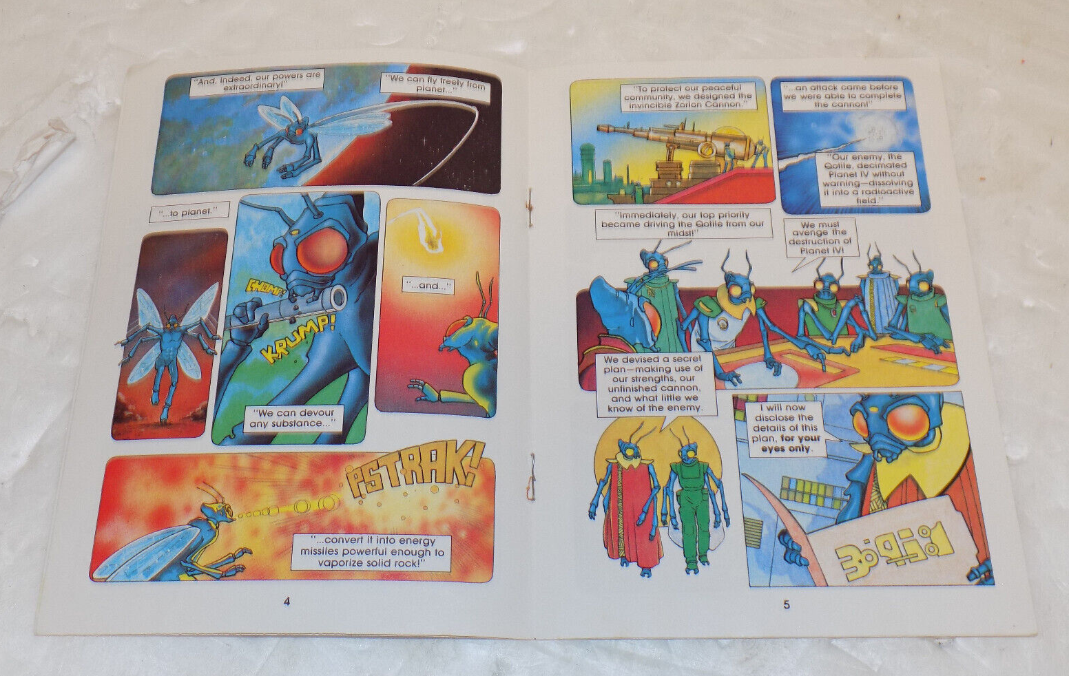 Atari Yars' Revenge The Qotile Ultimatum Video Game Instruction Manual 1982