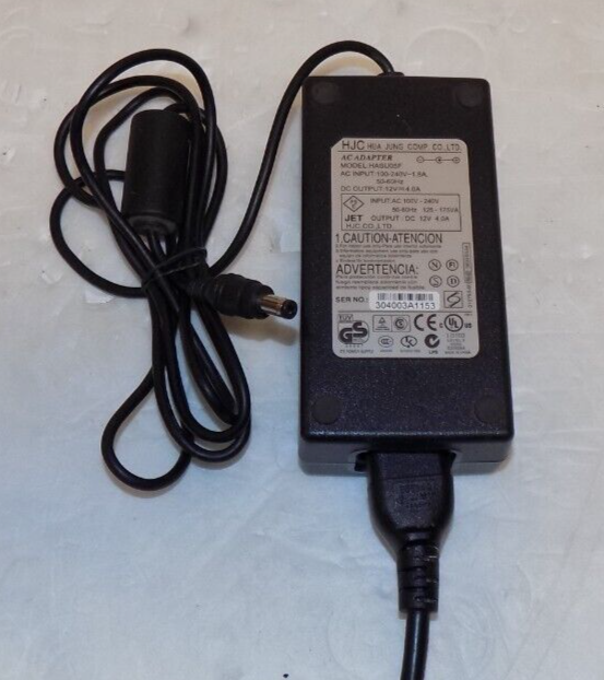 HJC HASU05F 12V AC Power Adapter ViewSonic Monitor Power Supply