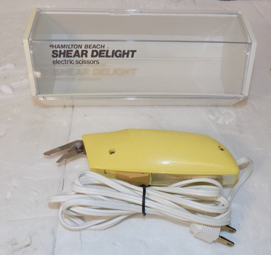 Hamilton Beach Shear Delight Model 348 2 Speed Electric Scissors with Case