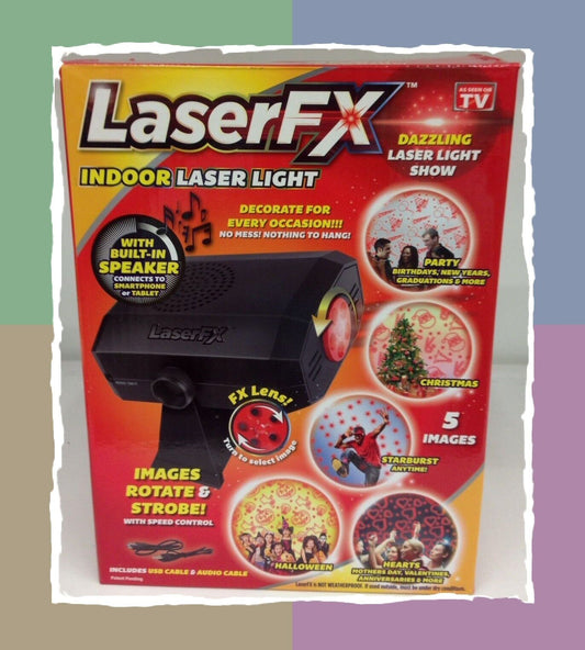 LaserFX Indoor Laser Light Party Light Holiday Christmas Projection Light