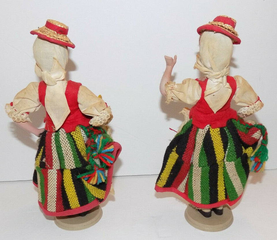 Muneca Artesania Beibi Vintage Doll Made In Spain Set Of 2