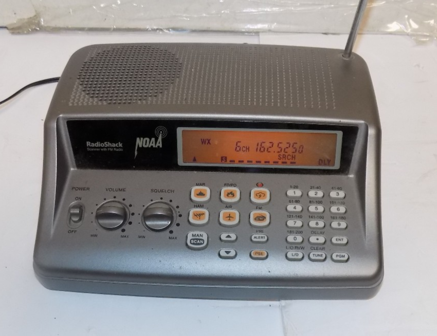 Radio Shack 20-405 PRO-405 Desktop NOAA Scanner Radio with Weather Alert