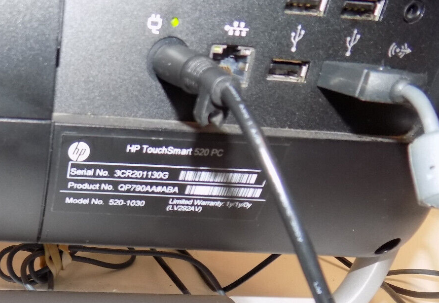 HP Touch Screen PC 23" AIO Desktop PC i3-2120 3.30GHz 8GB RAM 256 SSD Windows 10