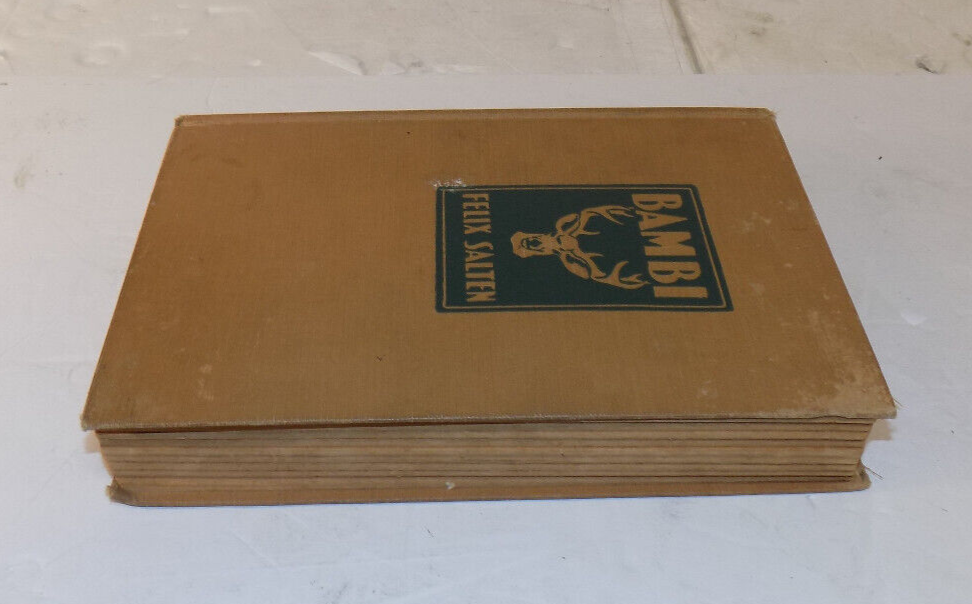 Bambi By Felix Salten Hardcover Book 1929 Publication Grosset & Dunlop