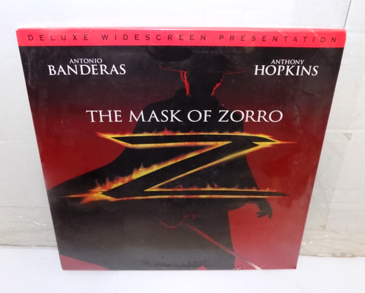 The Mask of Zorro Laserdisc LD Deluxe Widescreen Antonio Banderas Hopkins Sealed