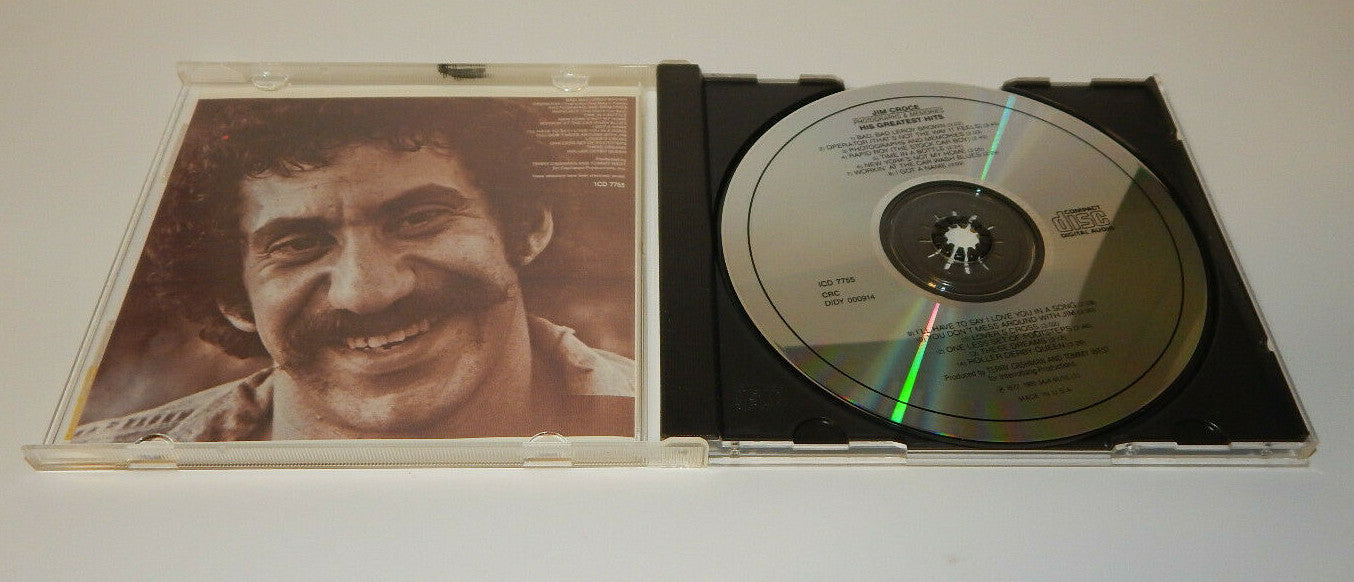 Jim Croce Photographs & Memories His Greatest Hits Music CD 1985 Saja Music