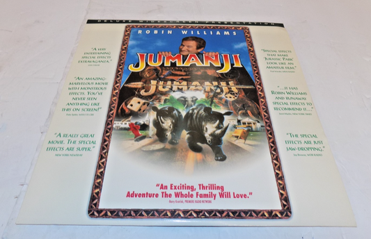 Jumanji with Robin Williams LaserDisc Deluxe Widescreen Edition