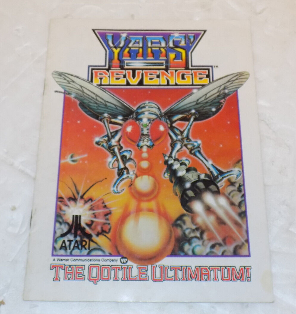 Atari Yars' Revenge The Qotile Ultimatum Video Game Instruction Manual 1982