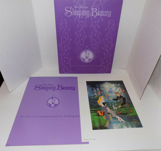 Walt Disney's Sleeping Beauty Exclusive Commemorative Lithograph Used