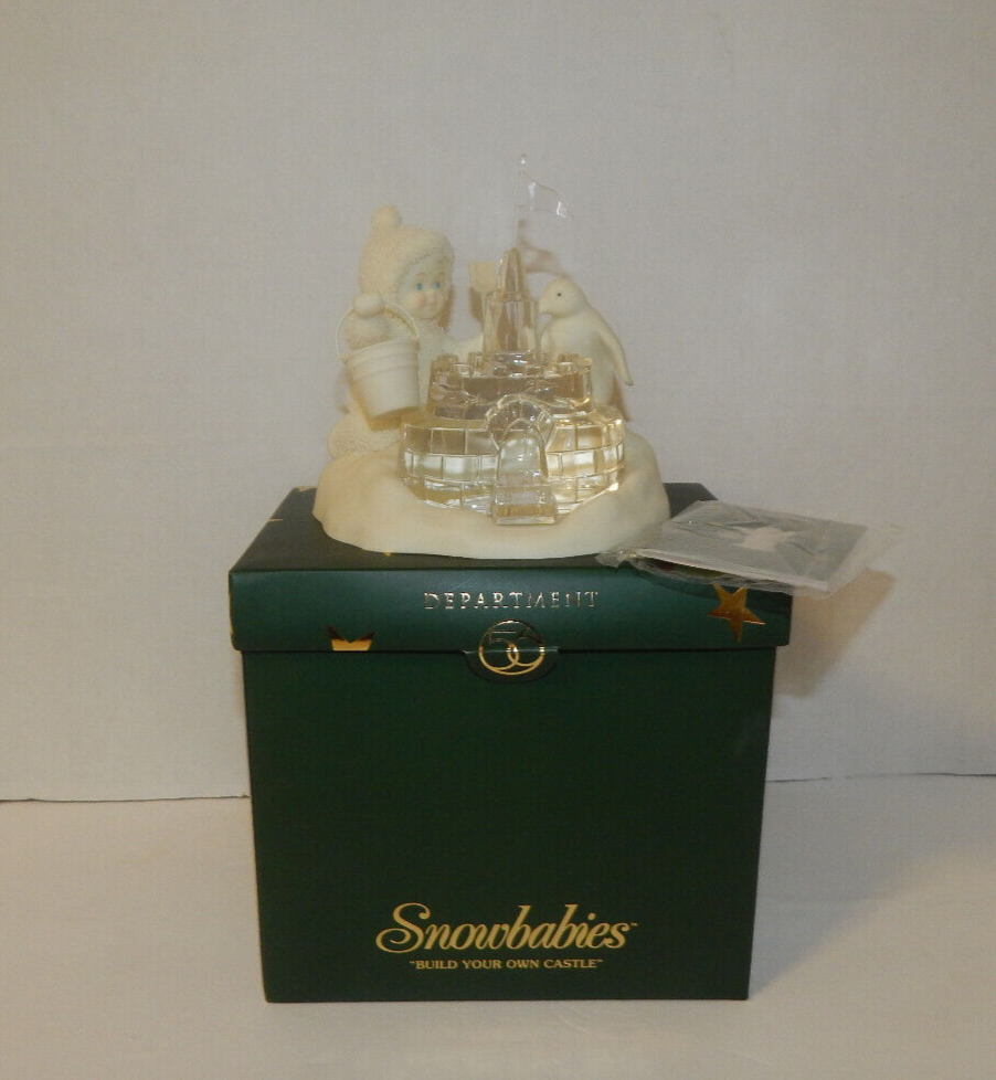 Snowbabies Build Your Own Castle Figurine Snowbaby & Penguin Dept 56 2003