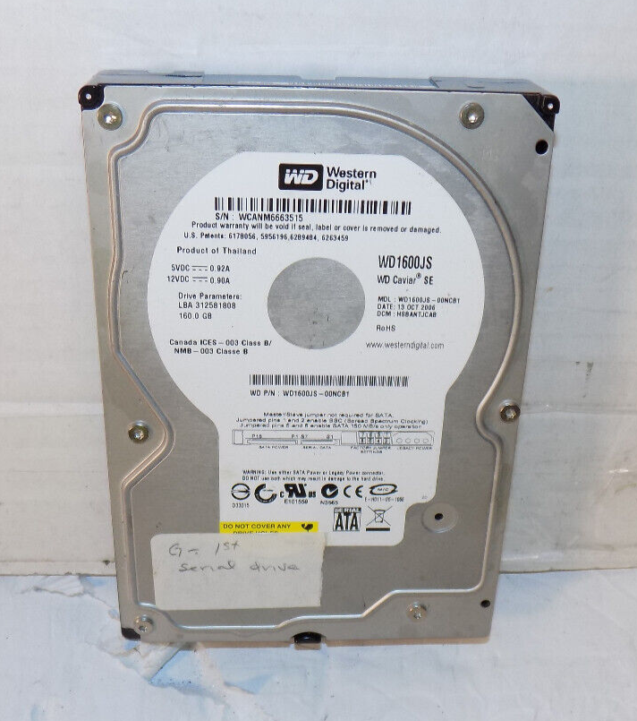 Western Digital WD1600JS-00NCB1 160GB 3.5" HD SATA