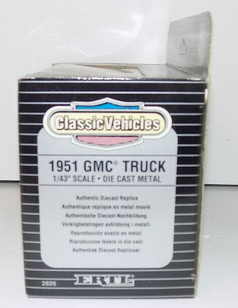 ERTL Classic Vehicles 1951 GMC Panel Truck Silver Bird Transit 1:43 Diecast